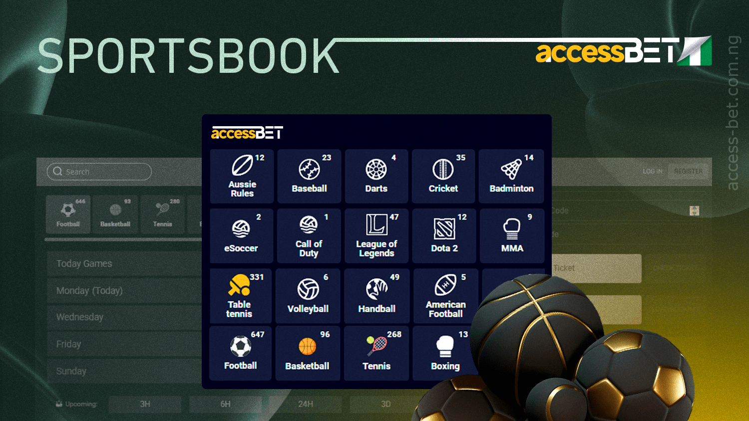 AccessBet has a great selection of sports to bet on