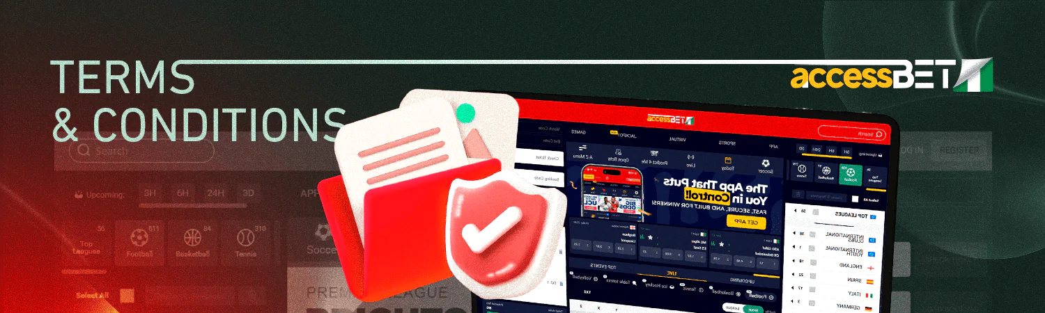 AccessBet is a legitimate bookmaker with Terms and Conditions